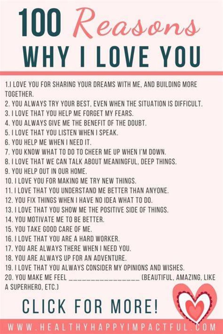 100 Reasons Why I Love You Jar Etsy