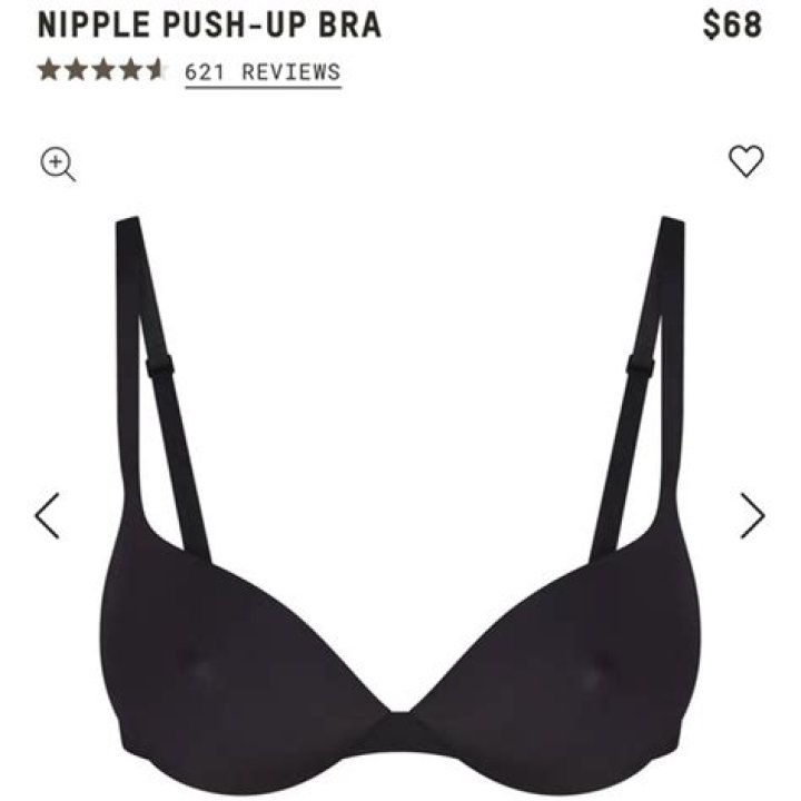 SKIMS ULTIMATE BRA NIPPLE PUSHUP BRA ONYX