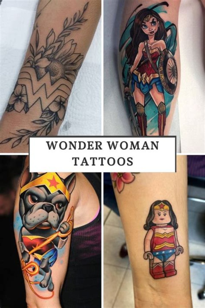unique freak tattoos &mdash; Wonder Woman Face Gems