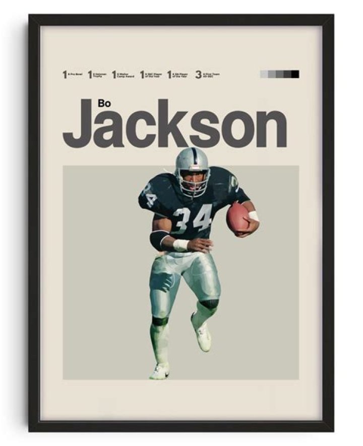 UNOFFICiAL ATHLETIC Bo Jackson Poster Design